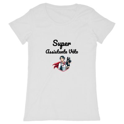 T-shirt super assistante vétérinaire