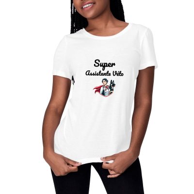 T-shirt super assistante vétérinaire