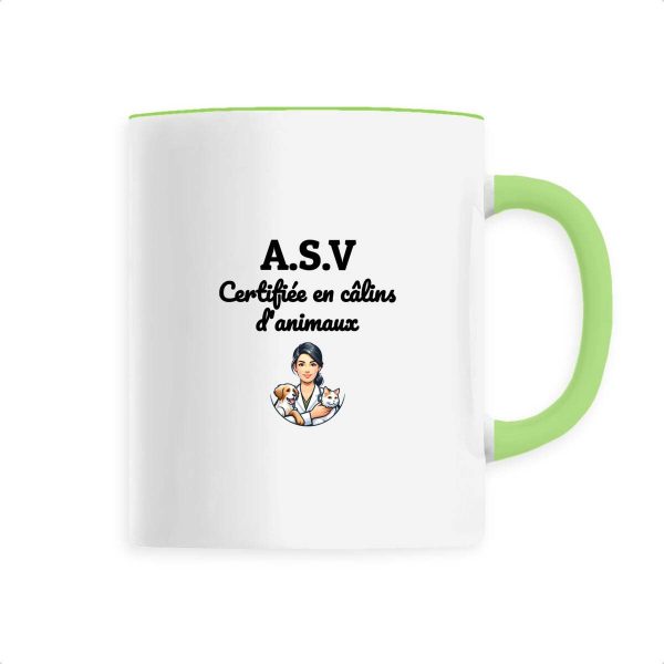 Tasse ASV certifiée en câlins