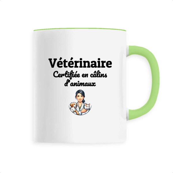 Tasse vétérinaire certifiée en en câlins