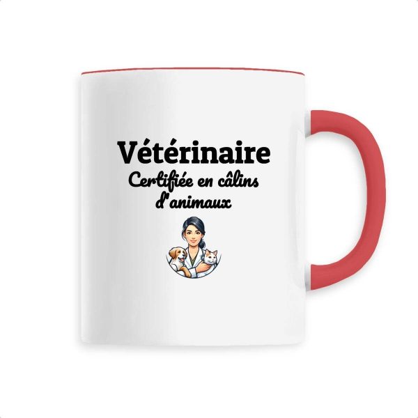 Tasse vétérinaire certifiée en en câlins