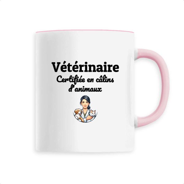 Tasse vétérinaire certifiée en en câlins