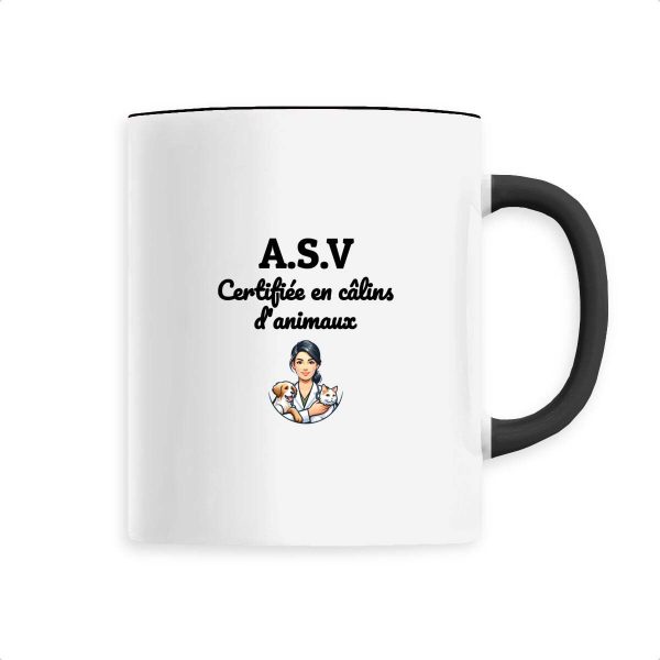 Tasse ASV certifiée en câlins