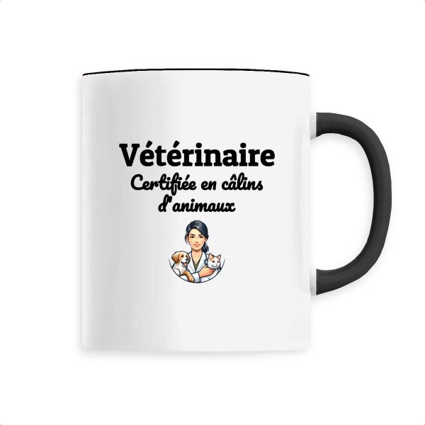 Tasse vétérinaire certifiée en en câlins