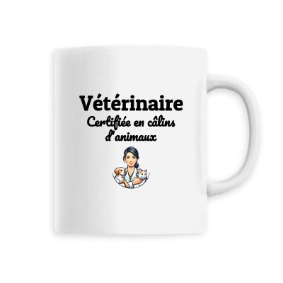 Tasse vétérinaire certifiée en en câlins