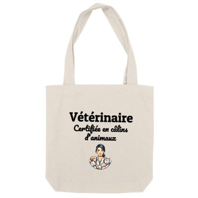 Totebag vétérinaire certifiée en câlins