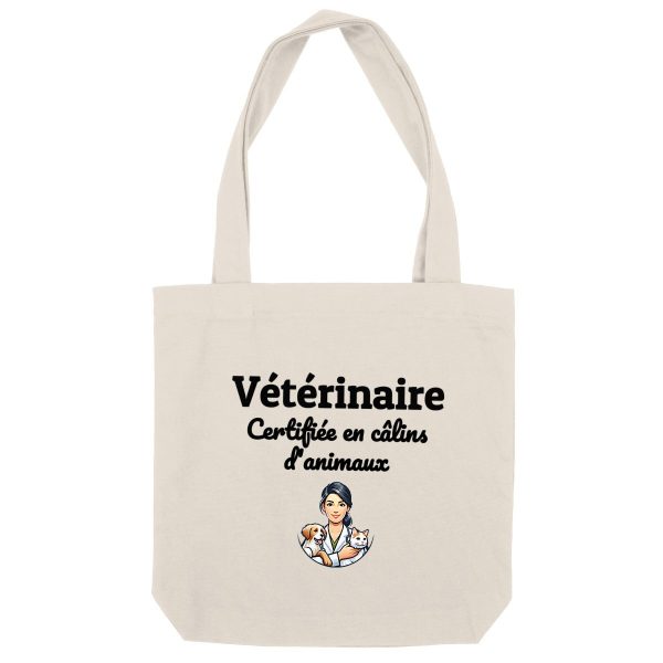 Totebag vétérinaire certifiée en câlins