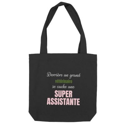 Tote bag derrière vétérinaire se cache une super assistante