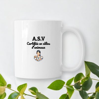 Tasse ASV certifiée en câlins