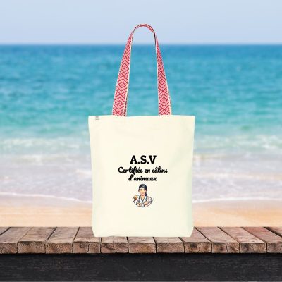 Totebag pour ASV certifiée en câlins