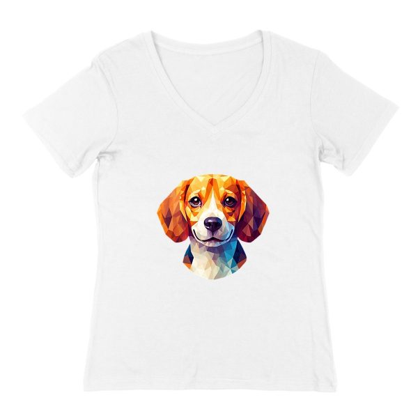 T-shirt Beagle Polygone pour femme