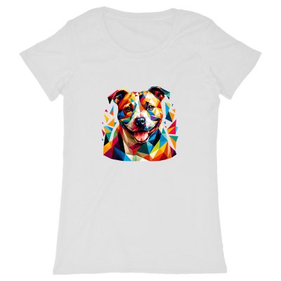 T-shirt Staffie polygone pour femme