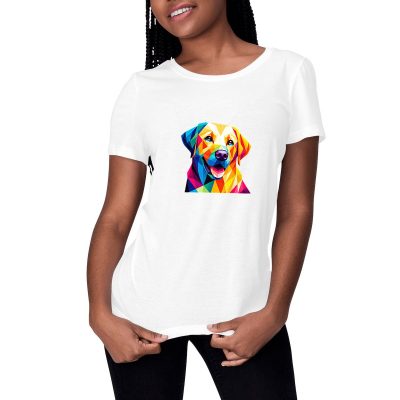 T-shirt Labrador polygone pour femme